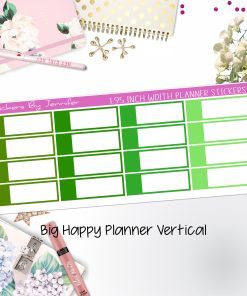 Appointment Labels 1.95 inch Width Quarter Boxes 709 for Big Happy Planner Vertical Planner Stickers