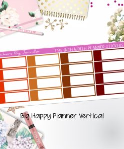 Appointment Labels 1.95 inch Width Quarter Boxes 713 for Big Happy Planner Vertical Planner Stickers