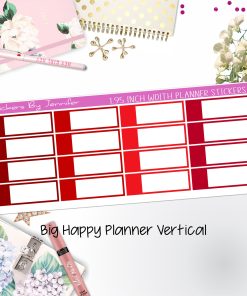 Appointment Labels 1.95 inch Width Quarter Boxes 714 for Big Happy Planner Vertical Planner Stickers