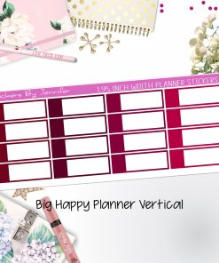 Appointment Labels 1.95 inch Width Quarter Boxes 715 for Big Happy Planner Vertical Planner Stickers