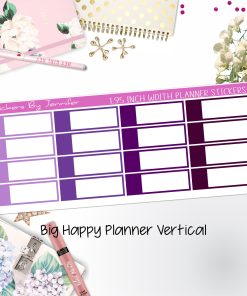 Appointment Labels 1.95 inch Width Quarter Boxes 717 for Big Happy Planner Vertical Planner Stickers