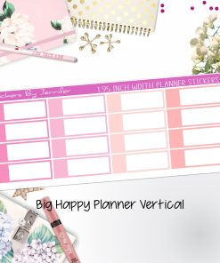 Appointment Labels 1.95 inch Width Quarter Boxes 720 for Big Happy Planner Vertical Planner Stickers