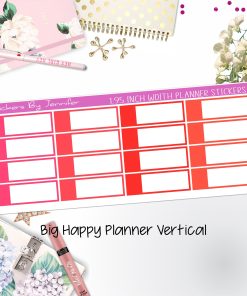 Appointment Labels 1.95 inch Width Quarter Boxes 721 for Big Happy Planner Vertical Planner Stickers