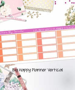 Appointment Labels 1.95 inch Width Quarter Boxes 722 for Big Happy Planner Vertical Planner Stickers