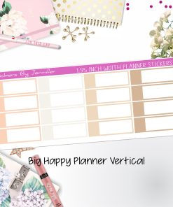Appointment Labels 1.95 inch Width Quarter Boxes 723 for Big Happy Planner Vertical Planner Stickers