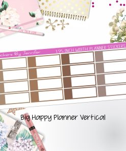 Appointment Labels 1.95 inch Width Quarter Boxes 724 for Big Happy Planner Vertical Planner Stickers