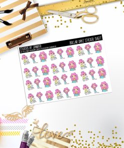 Cleaning Mini DD003, Planner Stickers, Bullet Journal, Functional Planner Stickers, Stationary Stickers