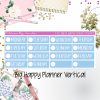 Date Covers 1.95 inch Width Quarter Box Labels 134 for Big Happy Planner Vertical Planner Stickers