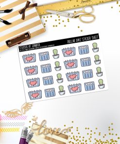 Deco Mini DD059, Planner Stickers, Bullet Journal, Functional Planner Stickers, Stationary Stickers