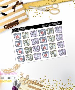 Deco Mini DD060, Planner Stickers, Bullet Journal, Functional Planner Stickers, Stationary Stickers