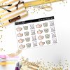 Deco Mini DD068, Planner Stickers, Bullet Journal, Functional Planner Stickers, Stationary Stickers