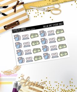 Deco Mini DD079, Planner Stickers, Bullet Journal, Functional Planner Stickers, Stationary Stickers