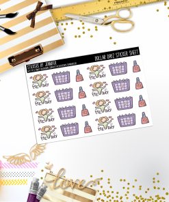 Deco Mini DD080, Planner Stickers, Bullet Journal, Functional Planner Stickers, Stationary Stickers