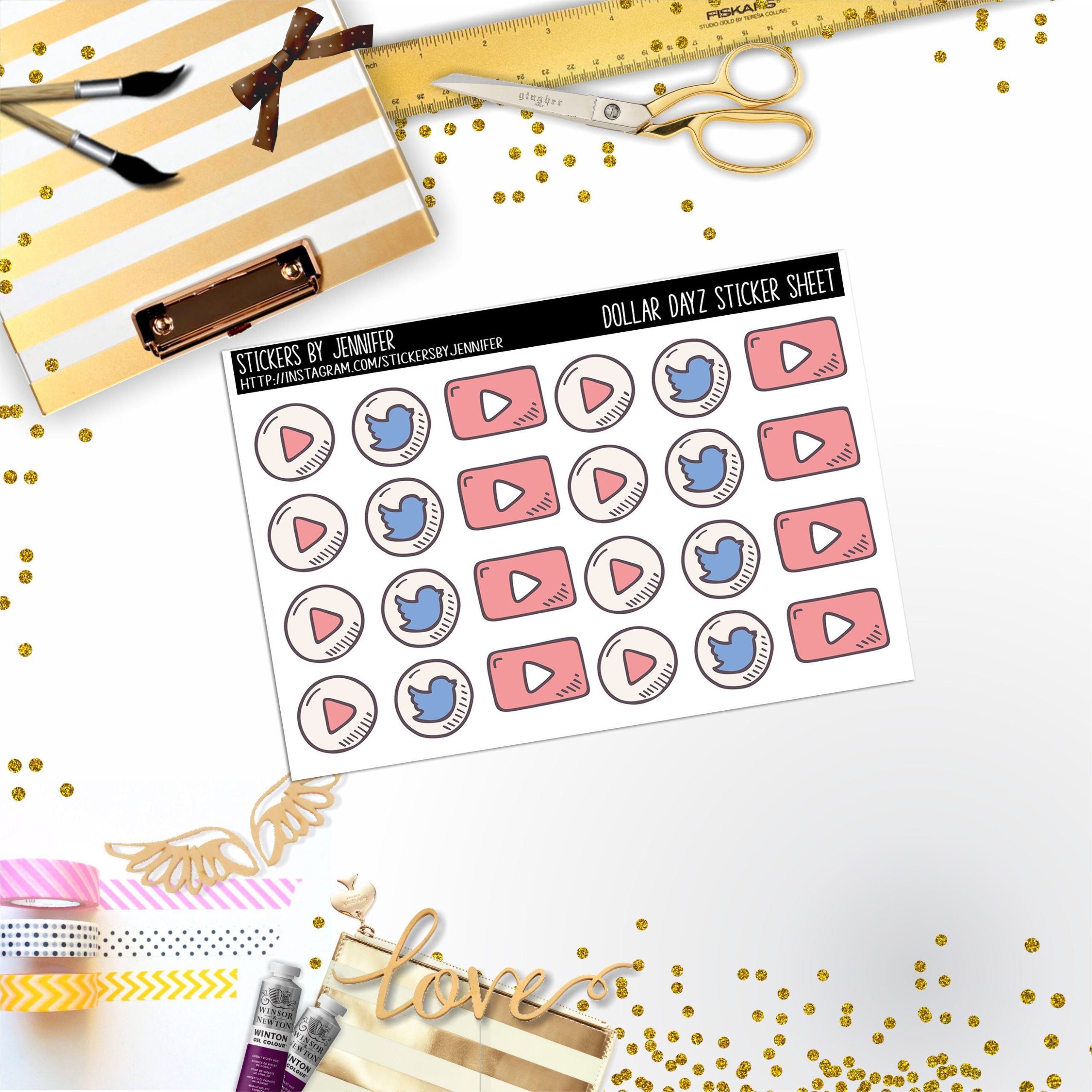 Deco Mini DD082, Planner Stickers, Bullet Journal, Functional Planner Stickers, Stationary Stickers