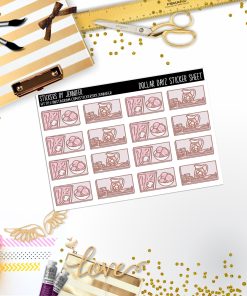 Deco Mini DD093, Planner Stickers, Bullet Journal, Functional Planner Stickers, Stationary Stickers