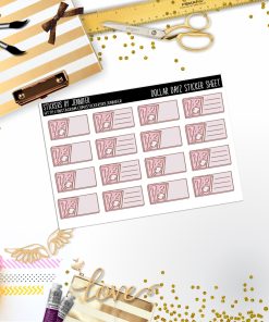 Deco Mini DD095, Planner Stickers, Bullet Journal, Functional Planner Stickers, Stationary Stickers