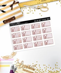 Deco Mini DD101, Planner Stickers, Bullet Journal, Functional Planner Stickers, Stationary Stickers
