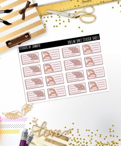 Deco Mini DD107, Planner Stickers, Bullet Journal, Functional Planner Stickers, Stationary Stickers