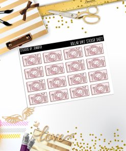 Deco Mini DD108, Planner Stickers, Bullet Journal, Functional Planner Stickers, Stationary Stickers