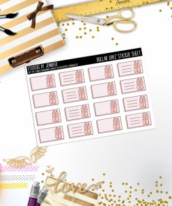 Deco Mini DD109, Planner Stickers, Bullet Journal, Functional Planner Stickers, Stationary Stickers