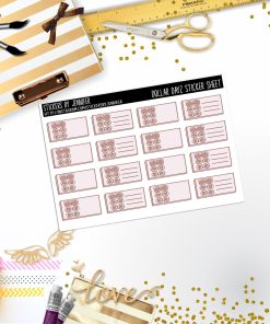 Deco Mini DD112, Planner Stickers, Bullet Journal, Functional Planner Stickers, Stationary Stickers