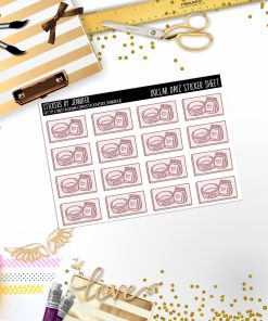 Deco Mini DD114, Planner Stickers, Bullet Journal, Functional Planner Stickers, Stationary Stickers