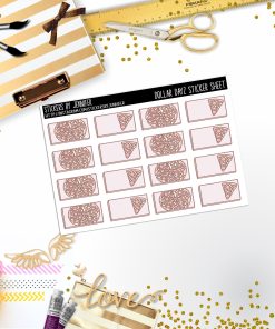Deco Mini DD115, Planner Stickers, Bullet Journal, Functional Planner Stickers, Stationary Stickers