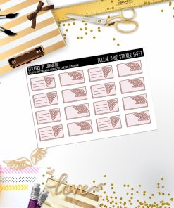Deco Mini DD116, Planner Stickers, Bullet Journal, Functional Planner Stickers, Stationary Stickers