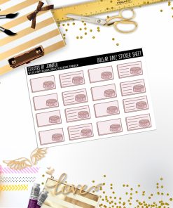 Deco Mini DD117, Planner Stickers, Bullet Journal, Functional Planner Stickers, Stationary Stickers