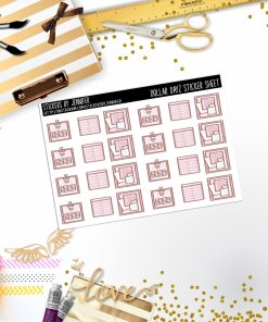 Deco Mini DD127, Planner Stickers, Bullet Journal, Functional Planner Stickers, Stationary Stickers