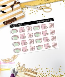 Deco Mini DD129, Planner Stickers, Bullet Journal, Functional Planner Stickers, Stationary Stickers