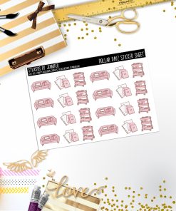 Deco Mini DD132, Planner Stickers, Bullet Journal, Functional Planner Stickers, Stationary Stickers