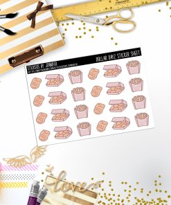Deco Mini DD142, Planner Stickers, Bullet Journal, Functional Planner Stickers, Stationary Stickers