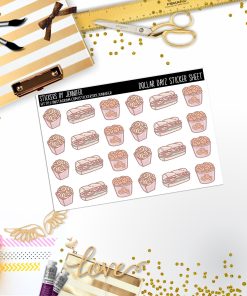 Deco Mini DD143, Planner Stickers, Bullet Journal, Functional Planner Stickers, Stationary Stickers