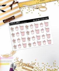 Deco Mini DD146, Planner Stickers, Bullet Journal, Functional Planner Stickers, Stationary Stickers