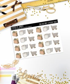 Deco Mini DD147, Planner Stickers, Bullet Journal, Functional Planner Stickers, Stationary Stickers