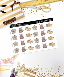 Deco Mini DD148, Planner Stickers, Bullet Journal, Functional Planner Stickers, Stationary Stickers