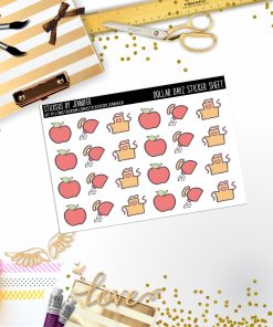 Deco Mini DD153, Planner Stickers, Bullet Journal, Functional Planner Stickers, Stationary Stickers