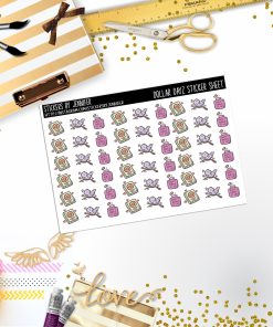 Deco Mini DD157, Planner Stickers, Bullet Journal, Functional Planner Stickers, Stationary Stickers