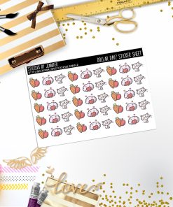 Deco Mini DD159, Planner Stickers, Bullet Journal, Functional Planner Stickers, Stationary Stickers