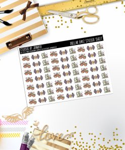 Deco Mini DD164, Planner Stickers, Bullet Journal, Functional Planner Stickers, Stationary Stickers