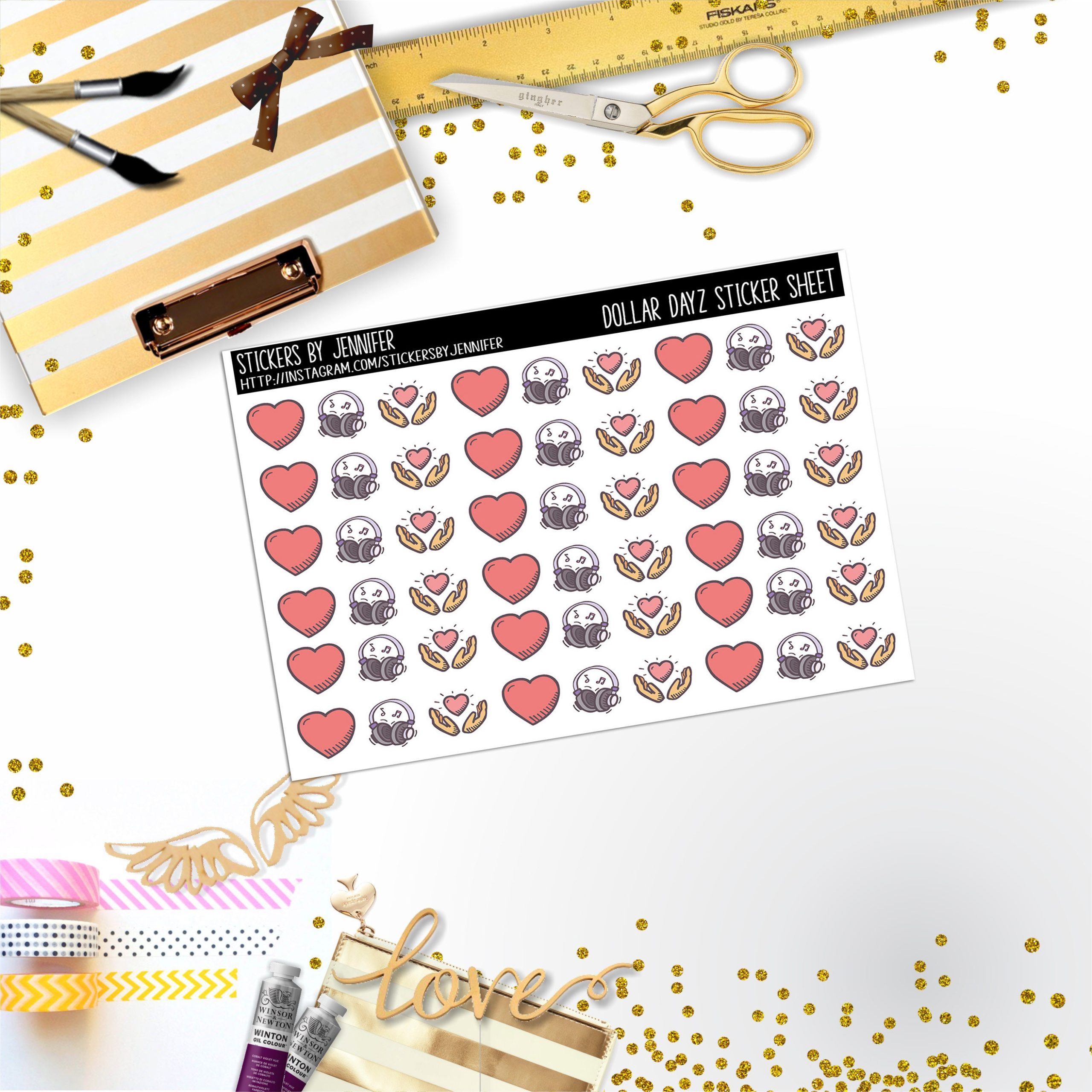 Deco Mini DD166, Planner Stickers, Bullet Journal, Functional Planner Stickers, Stationary Stickers