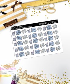 Deco Mini DD167, Planner Stickers, Bullet Journal, Functional Planner Stickers, Stationary Stickers