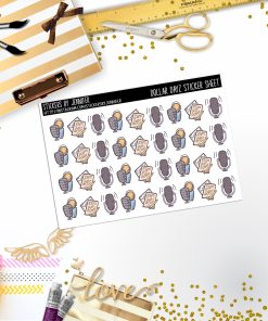 Deco Mini DD169, Planner Stickers, Bullet Journal, Functional Planner Stickers, Stationary Stickers
