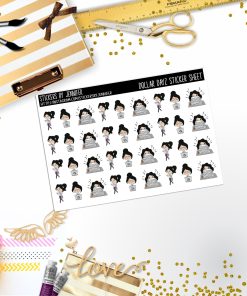Deco Mini DD175, Planner Stickers, Bullet Journal, Functional Planner Stickers, Stationary Stickers