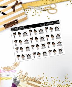 Deco Mini DD177, Planner Stickers, Bullet Journal, Functional Planner Stickers, Stationary Stickers