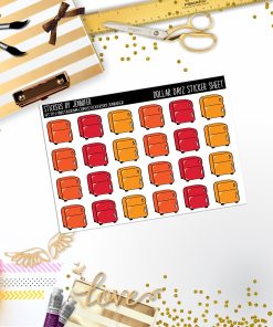 Deco Mini DD185, Planner Stickers, Bullet Journal, Functional Planner Stickers, Stationary Stickers