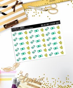Deco Mini DD188, Planner Stickers, Bullet Journal, Functional Planner Stickers, Stationary Stickers