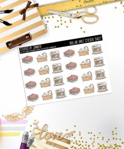Deco Mini DD192, Planner Stickers, Bullet Journal, Functional Planner Stickers, Stationary Stickers