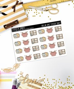 Deco Mini DD193, Planner Stickers, Bullet Journal, Functional Planner Stickers, Stationary Stickers